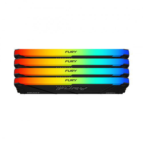 Комплект модулей памяти Kingston FURY Beast RGB KF432C16BB12AK4/64 DDR4 64GB (Kit 4x16GB) 3200MHz фото 3