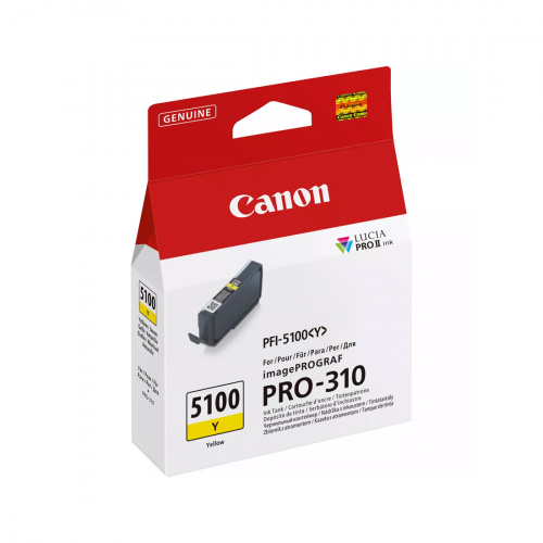 Чернильный картридж Canon PFI-5100 Yellow Чернильный картридж Canon PFI-5100 Yellow