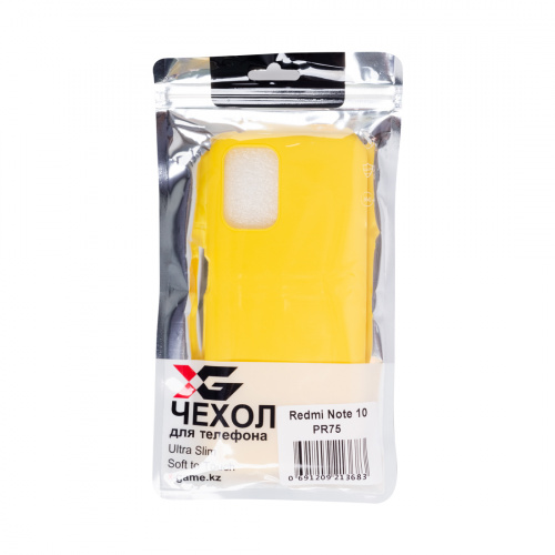 Чехол для телефона X-Game XG-PR75 для Redmi Note 10 TPU Жёлтый фото 4