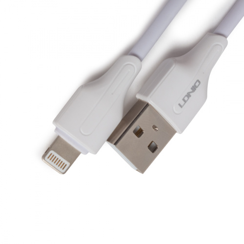 Интерфейсный кабель LDNIO Lightning LS543 3м 2,1A Белый фото 2
