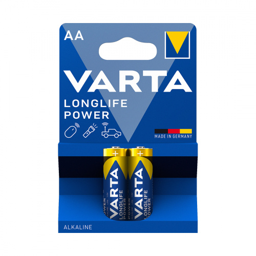 Батарейка VARTA Longlife Power Mignon 1.5V - LR6/AA 2 шт в блистере фото 2