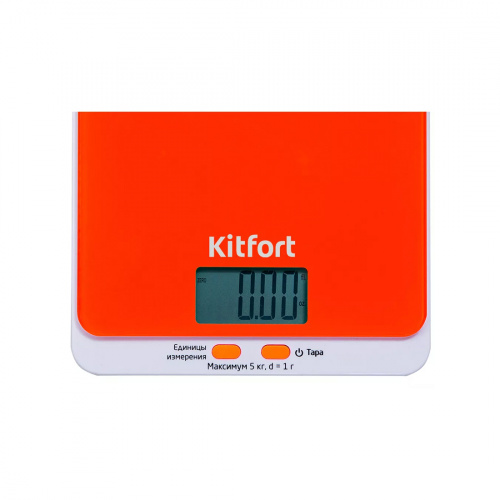 Весы кухонные Kitfort КТ-803-5 оранжевый фото 3
