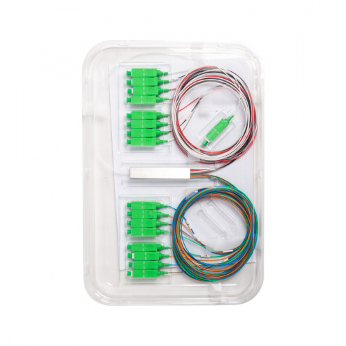 Сплиттер оптоволоконный PLC А-Оптик 1х16 SC/APC 1м SM Сплиттер оптоволоконный PLC А-Оптик 1х16 SC/APC 1м SM