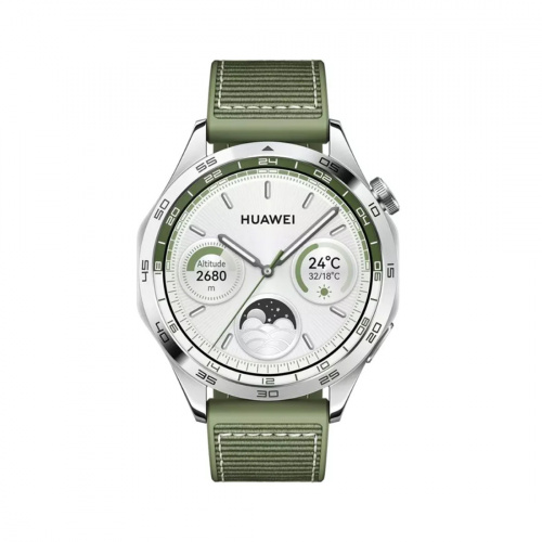 Смарт часы Huawei Watch GT 4 PNX-B19 46mm Green Woven Strap фото 3