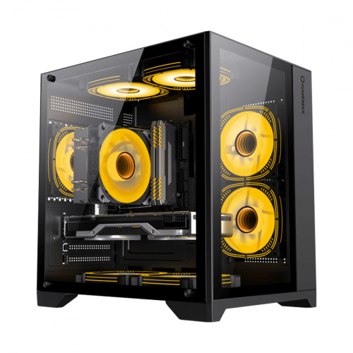 Компьютерный корпус Gamemax Infinity Mini 3 ARGB Fans + Controller Black без Б/П Компьютерный корпус Gamemax Infinity Mini 3 ARGB Fans + Controller Black без Б/П