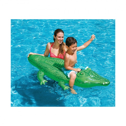 Надувная игрушка Intex 58546NP в форме крокодила для плавания фото 3