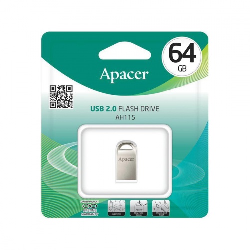 USB-накопитель Apacer AH115 64GB Серый фото 3