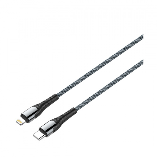 Интерфейсный кабель LDNIO Type-C to Lightning LC111 30W Fast Charging FDY 1м Серый фото 2