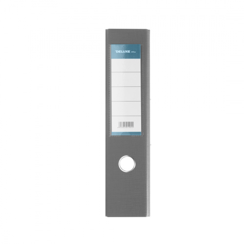 Папка-регистратор Deluxe с арочным механизмом, Office 3-GY27 (3" GREY), А4, 70 мм, серый фото 4