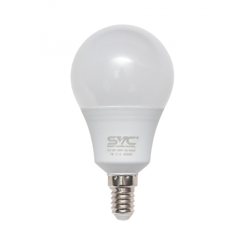 Эл. лампа светодиодная SVC LED G45-7W-E14-4200K, Нейтральный Эл. лампа светодиодная SVC LED G45-7W-E14-4200K, Нейтральный