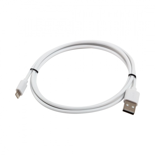 Интерфейсный кабель USB-Lightning SVC LHT-PV0120WH-P, 30В, Белый, Пол. пакет, 1.2 м фото 2