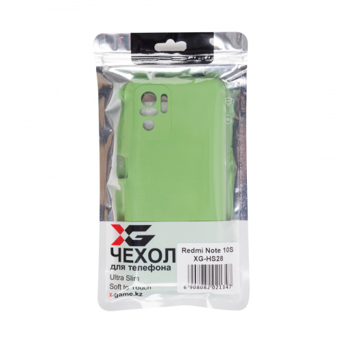 Чехол для телефона X-Game XG-HS28 для Redmi Note 10S Силиконовый Мятный фото 4