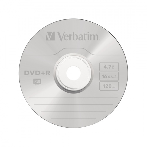 Диск DVD+R Verbatim (43500) 4.7GB 25штук Незаписанный фото 2