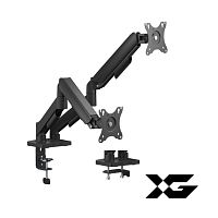 Настольный кронштейн с газлифтом XG MGA-1732D для 2-х мониторов (17"-32")
