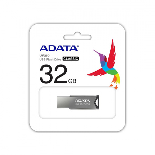 USB-накопитель ADATA AUV250-32G-RBK 32GB Серебристый фото 4
