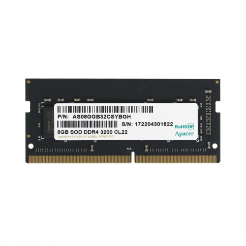 Модуль памяти для ноутбука Apacer ES.08G21.GSH 8GB 3200MHz Модуль памяти для ноутбука Apacer ES.08G21.GSH 8GB 3200MHz