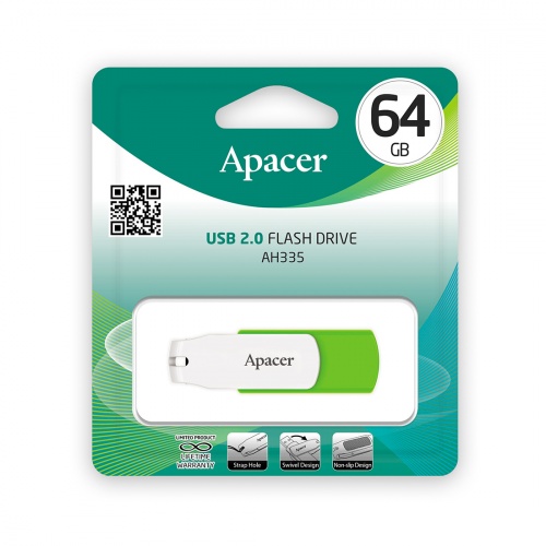 USB-накопитель Apacer AH335 64GB Зеленый фото 3