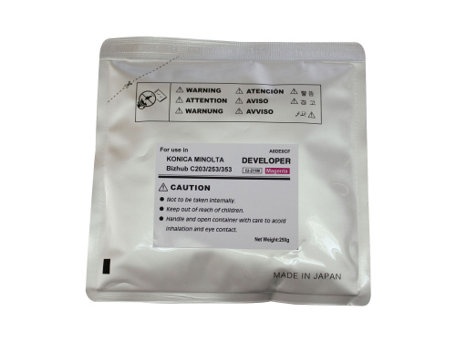 Девелопер для KONICA MINOLTA Bizhub C200/C203/C253/C353 (CET) Magenta, 250г/пак, 75000 стр., CET6826