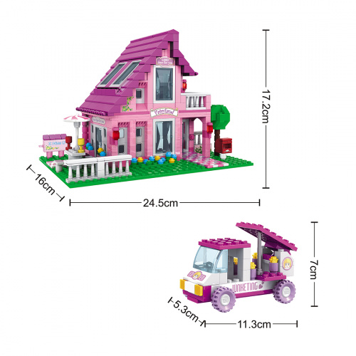 Игровой конструктор Keyixing 24801 МИР ЧУДЕС (576 деталей в наборе) фото 3