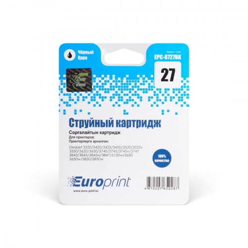 Картридж Europrint EPC-8727BK (№27) - истек срок годности фото 4